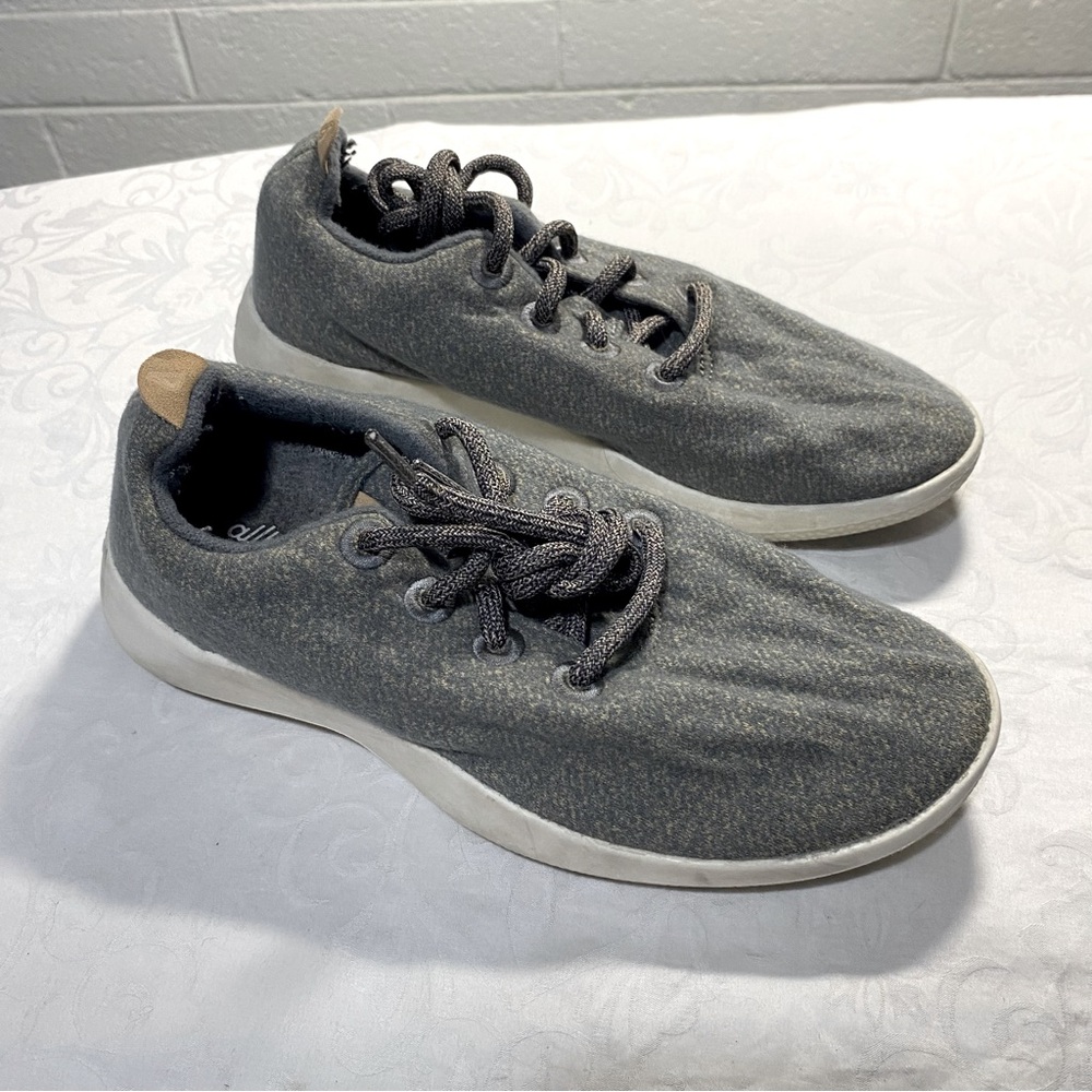 Allbirds Wool Runners Light Heather Gray Women’s 7 Regular Classic Lace Up Grey